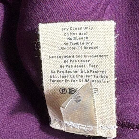 L’agence Rita Wrap Front Silk Top Purple Size Small - Picture 10 of 10